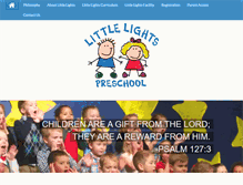 Tablet Screenshot of littlelightspreschool.org